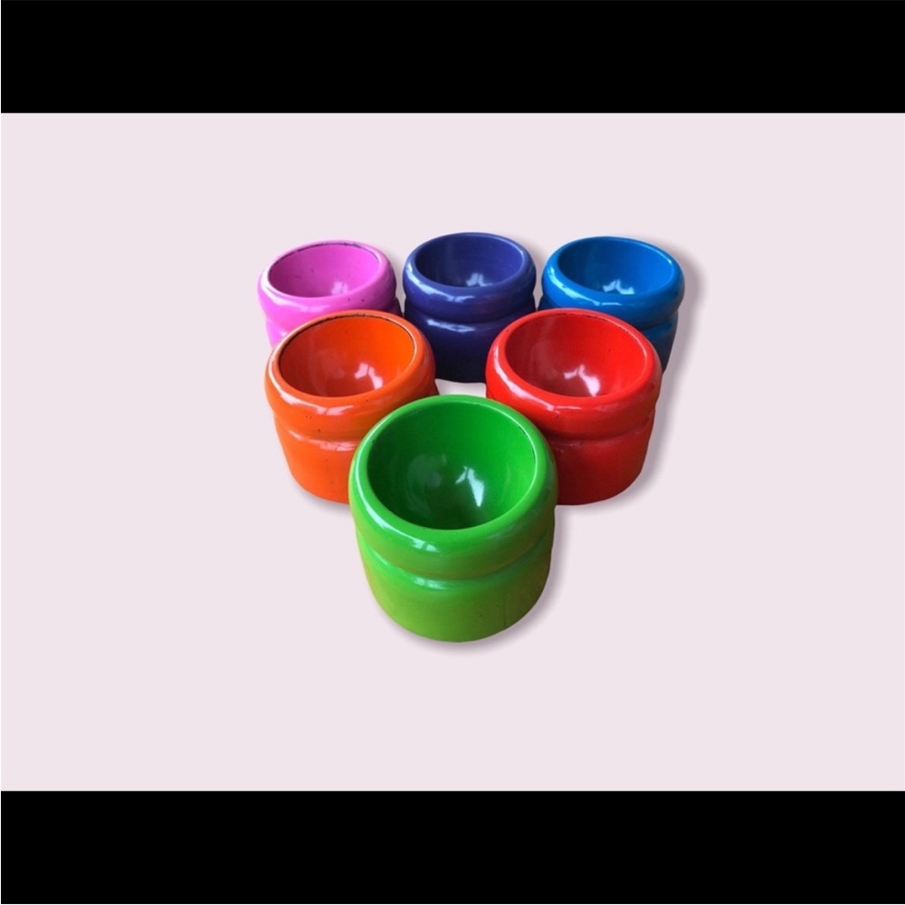 Retro Egg Cups Mid Century Modern Dinnerware Set